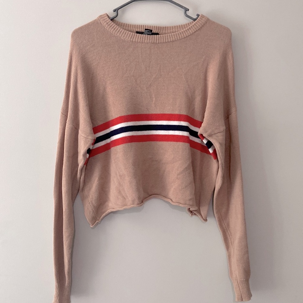 Striped Orange/Black/White Sweater
